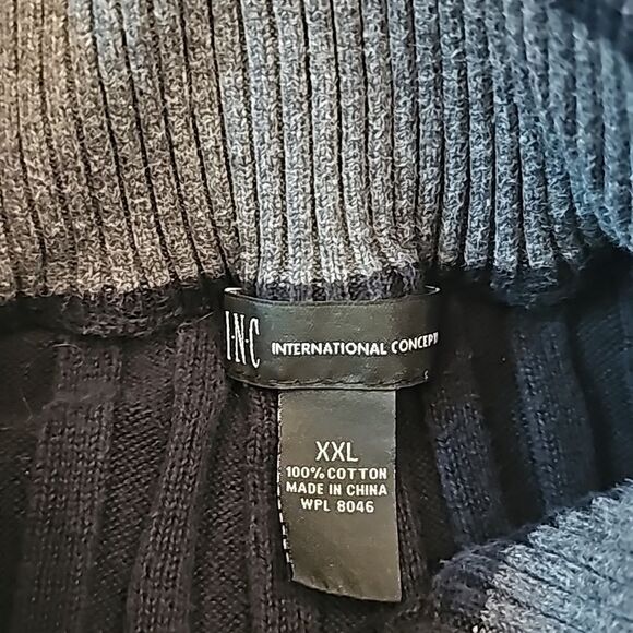 INC black cotton pullover sweater size XXL - Picture 5 of 11